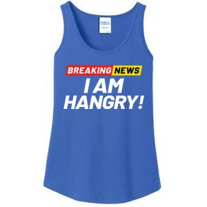 Breaking News I Dont Care I Am Hangry Meaning Hungry Angry Cute Gift Ladies Essential Tank