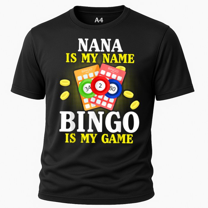 Bingo Nana Is My Name Funny Christmas Cooling Performance Crew T-Shirt