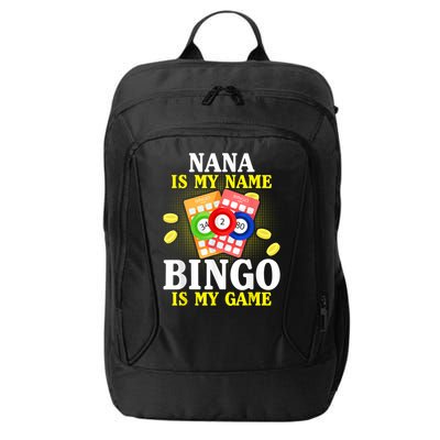 Bingo Nana Is My Name Funny Christmas City Backpack