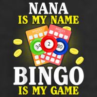 Bingo Nana Is My Name Funny Christmas Adult Drive Performance Visor