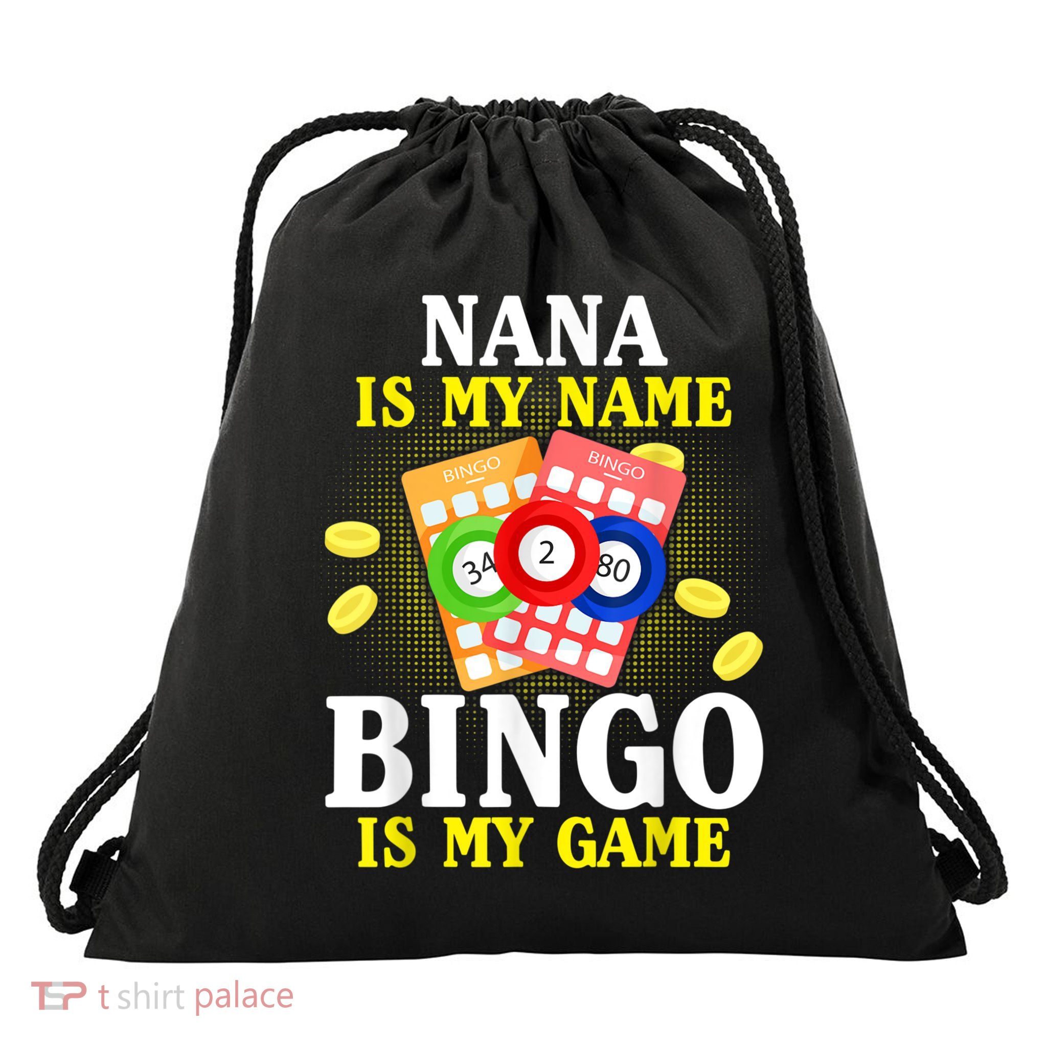 Bingo Nana Is My Name Funny Christmas Drawstring Bag