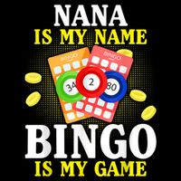Bingo Nana Is My Name Funny Christmas 16 in Basic Backpack