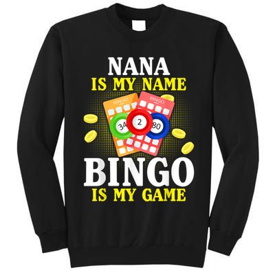 Bingo Nana Is My Name Funny Christmas Tall Sweatshirt