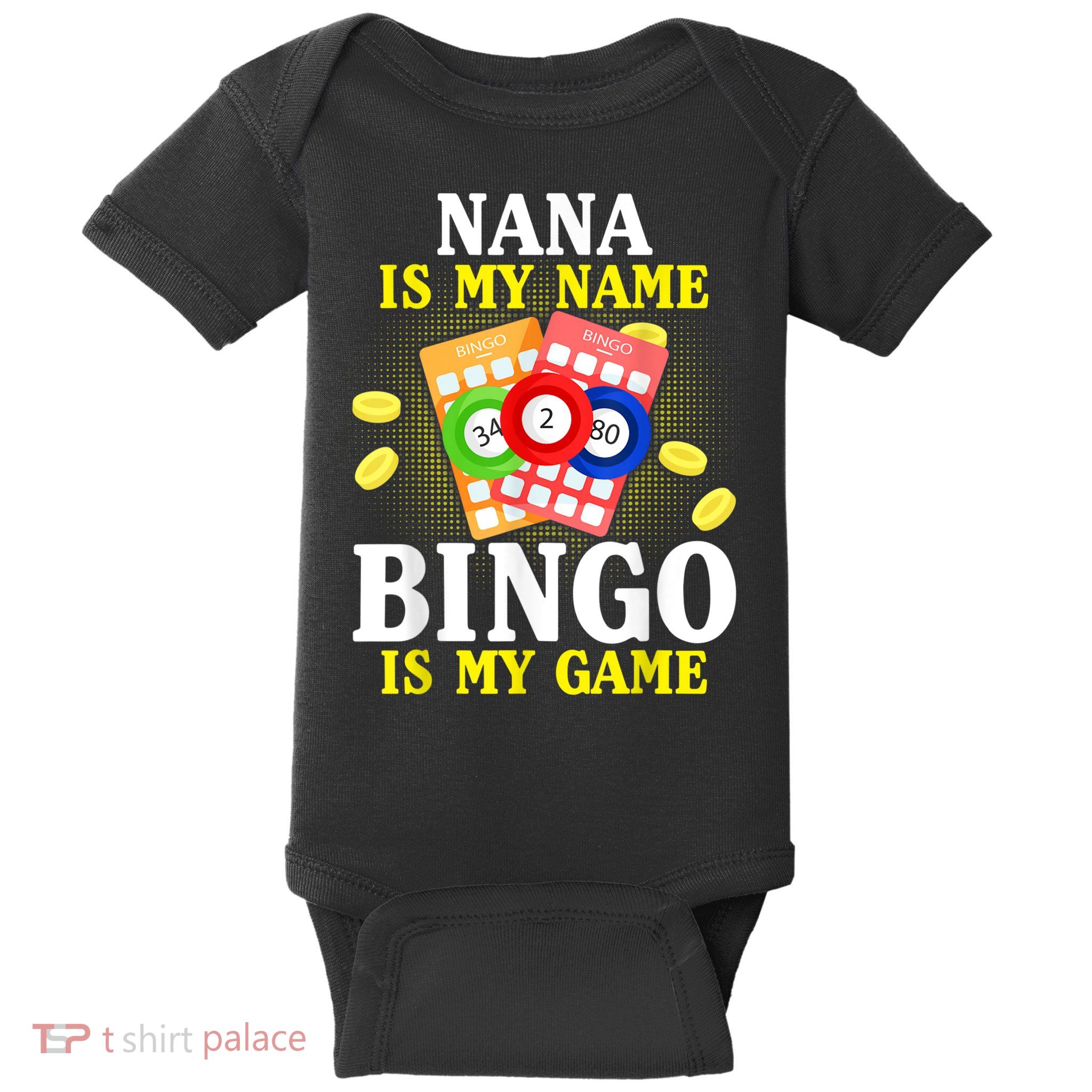 Bingo Nana Is My Name Funny Christmas Baby Bodysuit