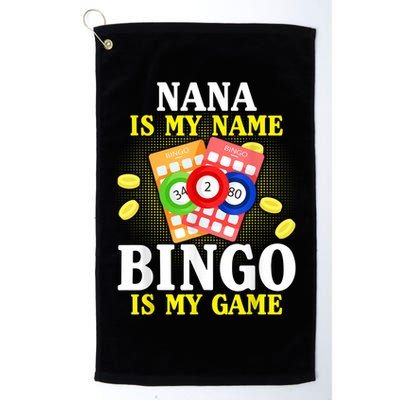 Bingo Nana Is My Name Funny Christmas Golf Towel