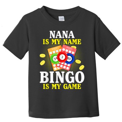 Bingo Nana Is My Name Funny Christmas Toddler T-Shirt