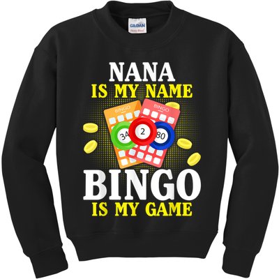 Bingo Nana Is My Name Funny Christmas Kids Sweatshirt