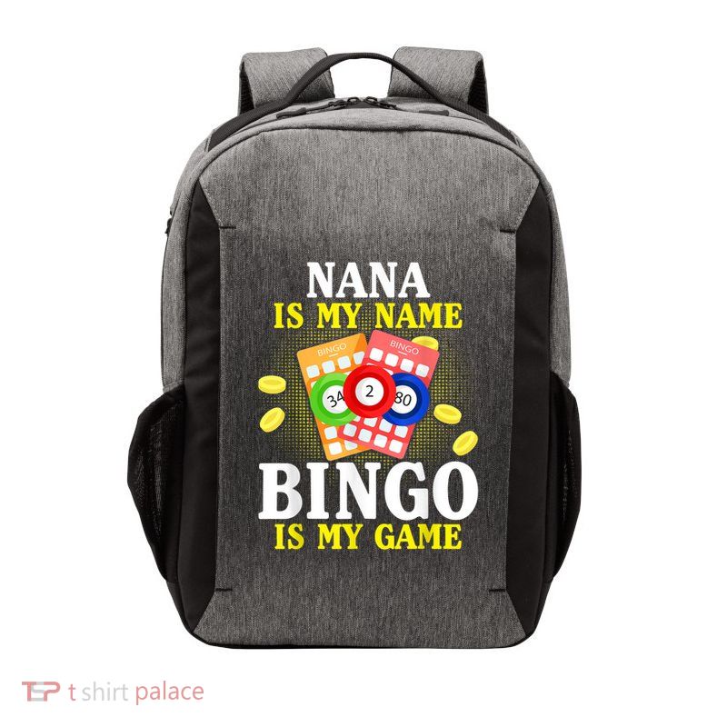 Bingo Nana Is My Name Funny Christmas Vector Backpack