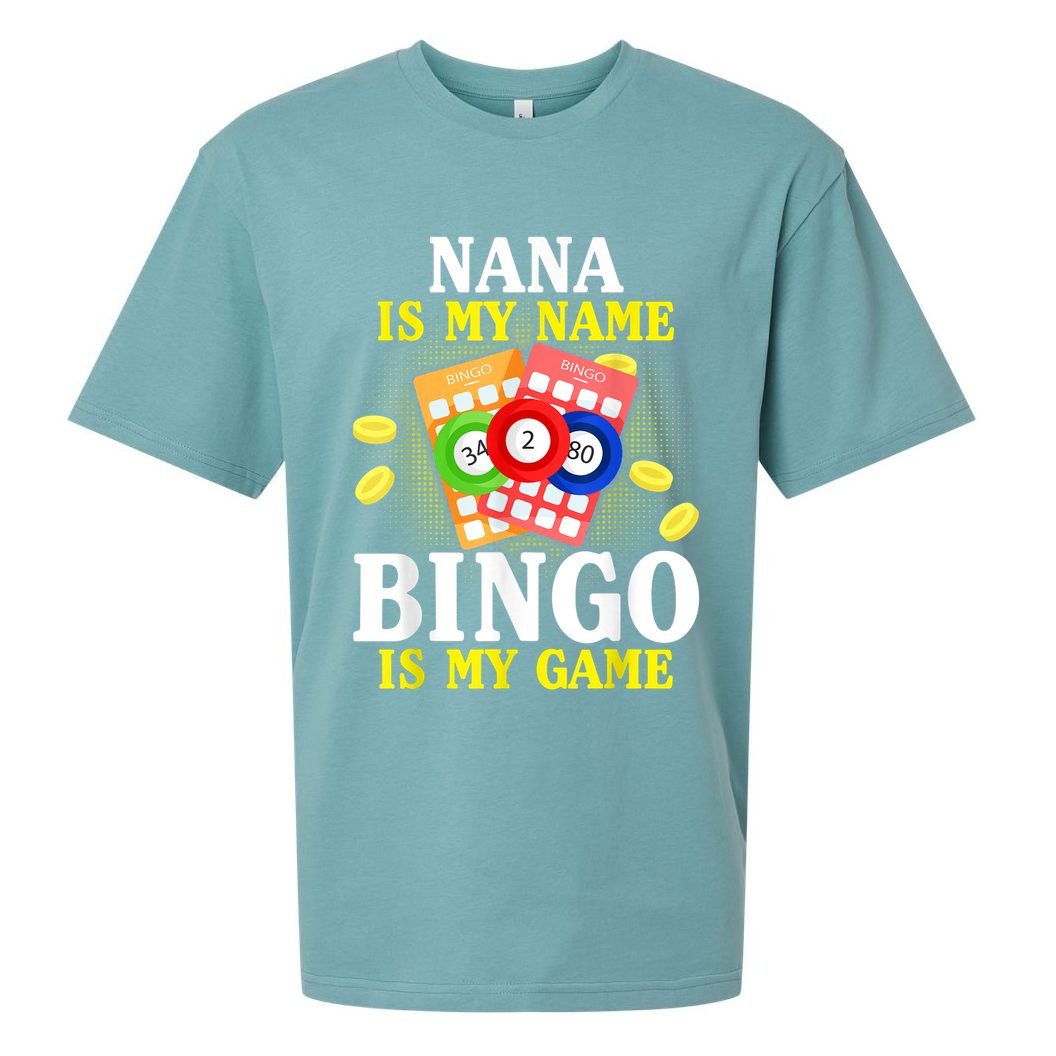 Bingo Nana Is My Name Funny Christmas Sueded Cloud Jersey T-Shirt