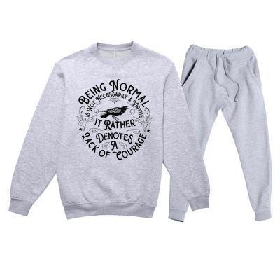 Being Normal Is Not Necessarily A Virtue Premium Crewneck Sweatsuit Set