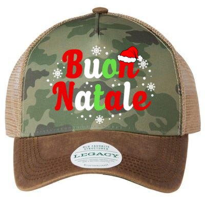 Buon Natale Italy Pride Xmas Holiday Italian Christmas Gift Legacy Tie Dye Trucker Hat