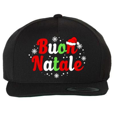 Buon Natale Italy Pride Xmas Holiday Italian Christmas Gift Wool Snapback Cap