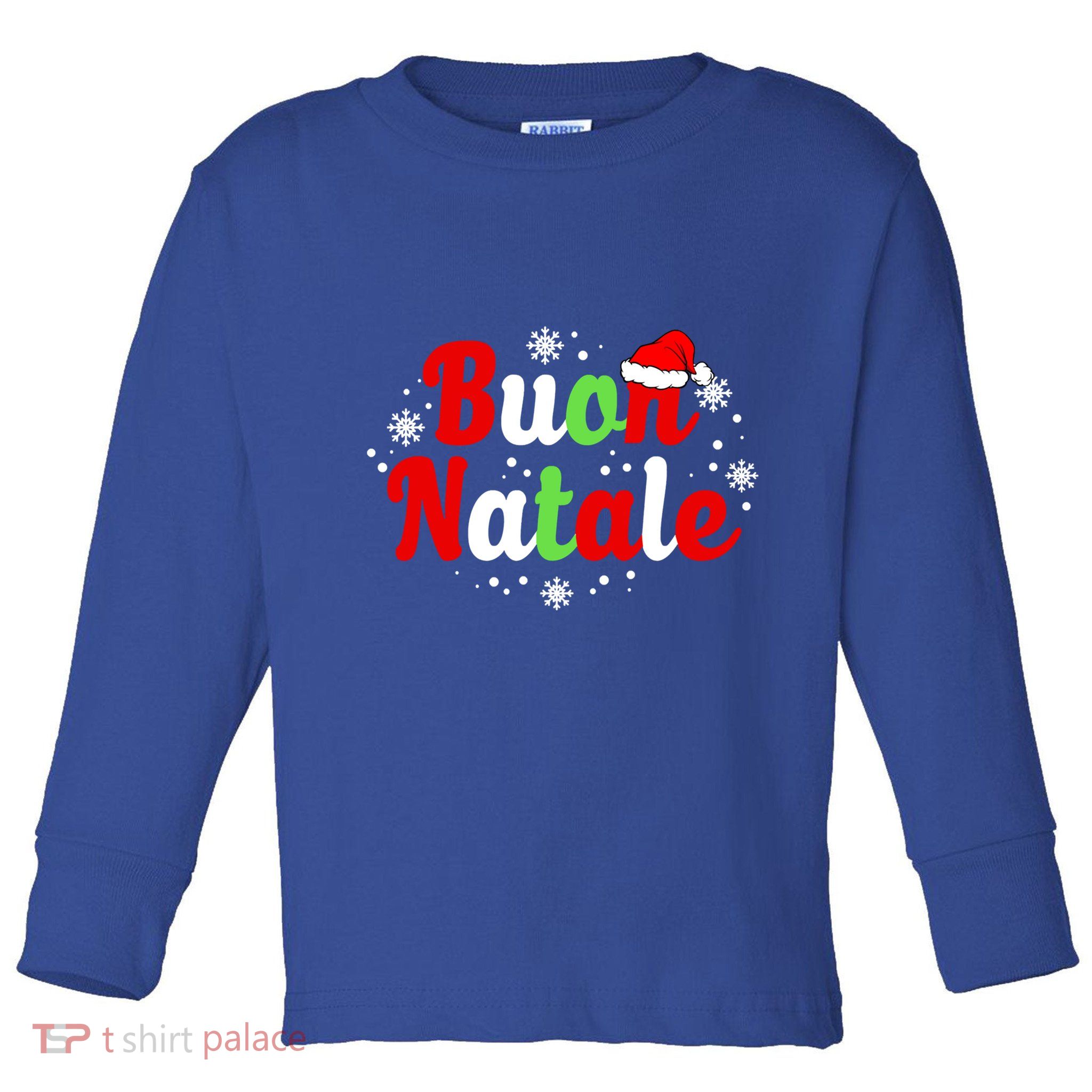 Buon Natale Italy Pride Xmas Holiday Italian Christmas Gift Toddler Long Sleeve Shirt