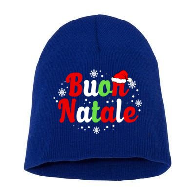 Buon Natale Italy Pride Xmas Holiday Italian Christmas Gift Short Acrylic Beanie