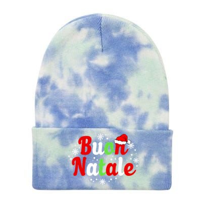 Buon Natale Italy Pride Xmas Holiday Italian Christmas Gift Tie Dye 12in Knit Beanie