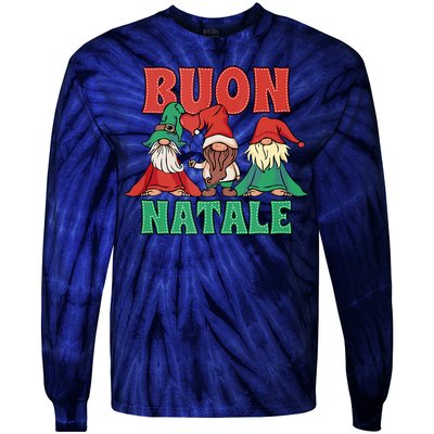 Buon Natale Italian Merry Christmas Tank Top Tie-Dye Long Sleeve Shirt