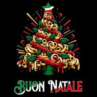 Buon Natale Italian Pasta Christmas Tree Xmas Mug