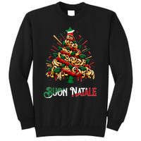 Buon Natale Italian Pasta Christmas Tree Xmas Tall Sweatshirt