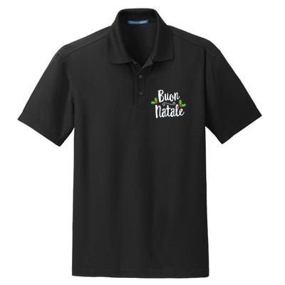 Buon Natale Italy Pride Xmas Holiday Italian Christmas Dry Zone Grid Polo