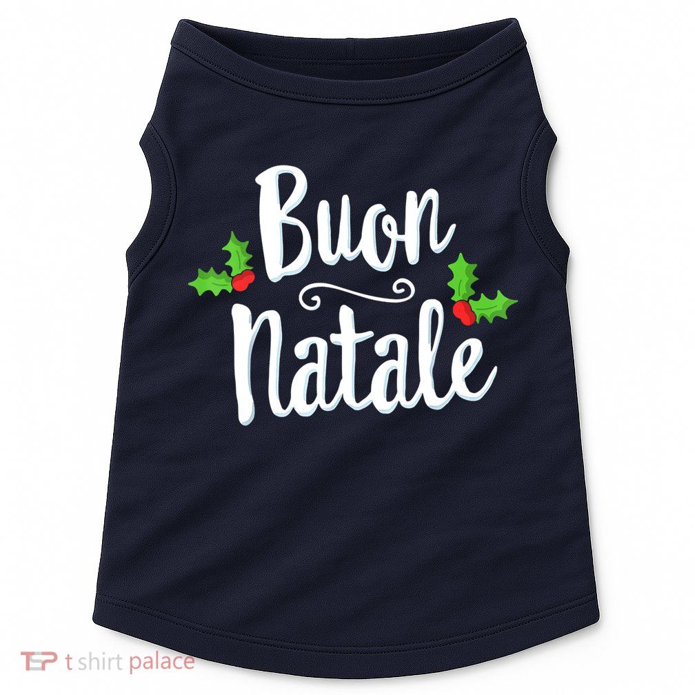Buon Natale Italy Pride Xmas Holiday Italian Christmas Doggie Tank