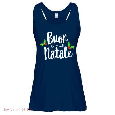 Buon Natale Italy Pride Xmas Holiday Italian Christmas Ladies Essential Flowy Tank