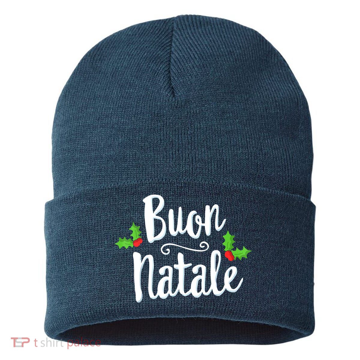 Buon Natale Italy Pride Xmas Holiday Italian Christmas Sustainable Knit Beanie