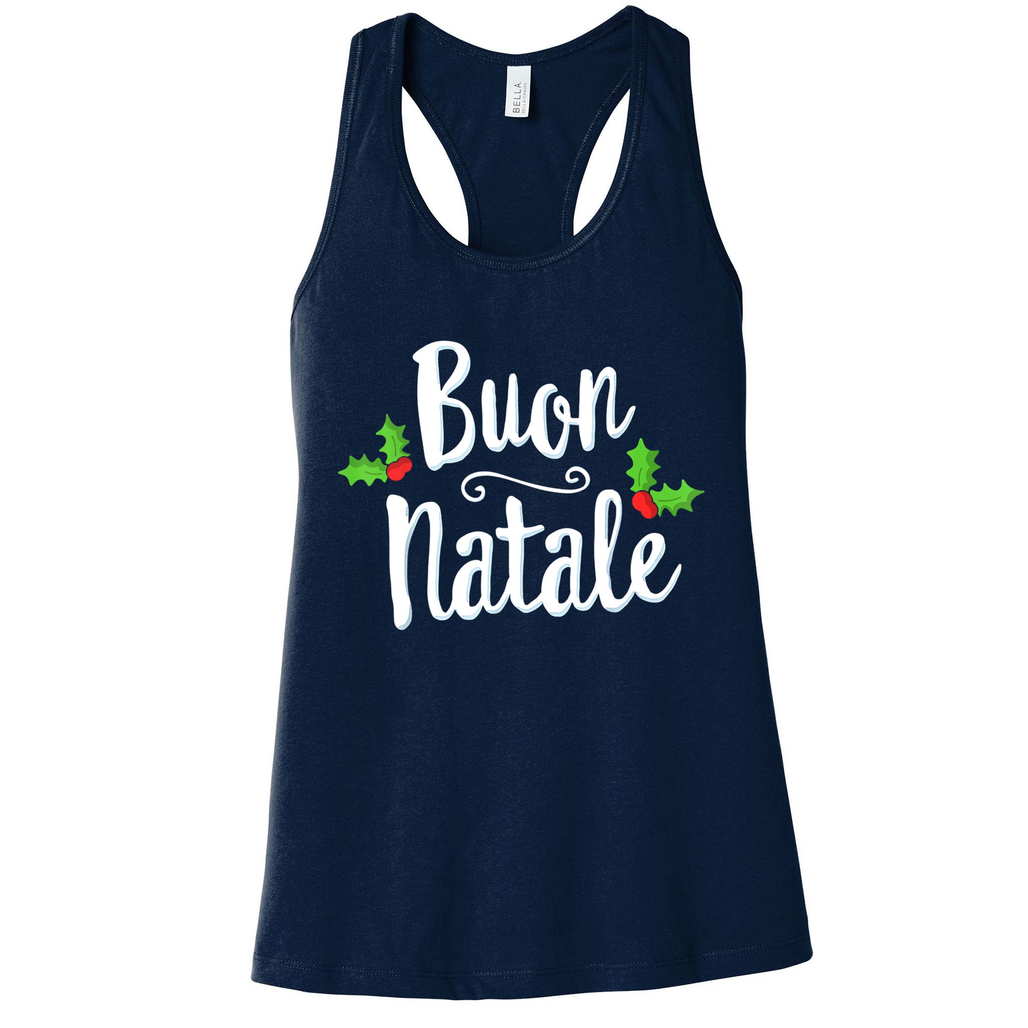 Buon Natale Italy Pride Xmas Holiday Italian Christmas Womens Tank Top