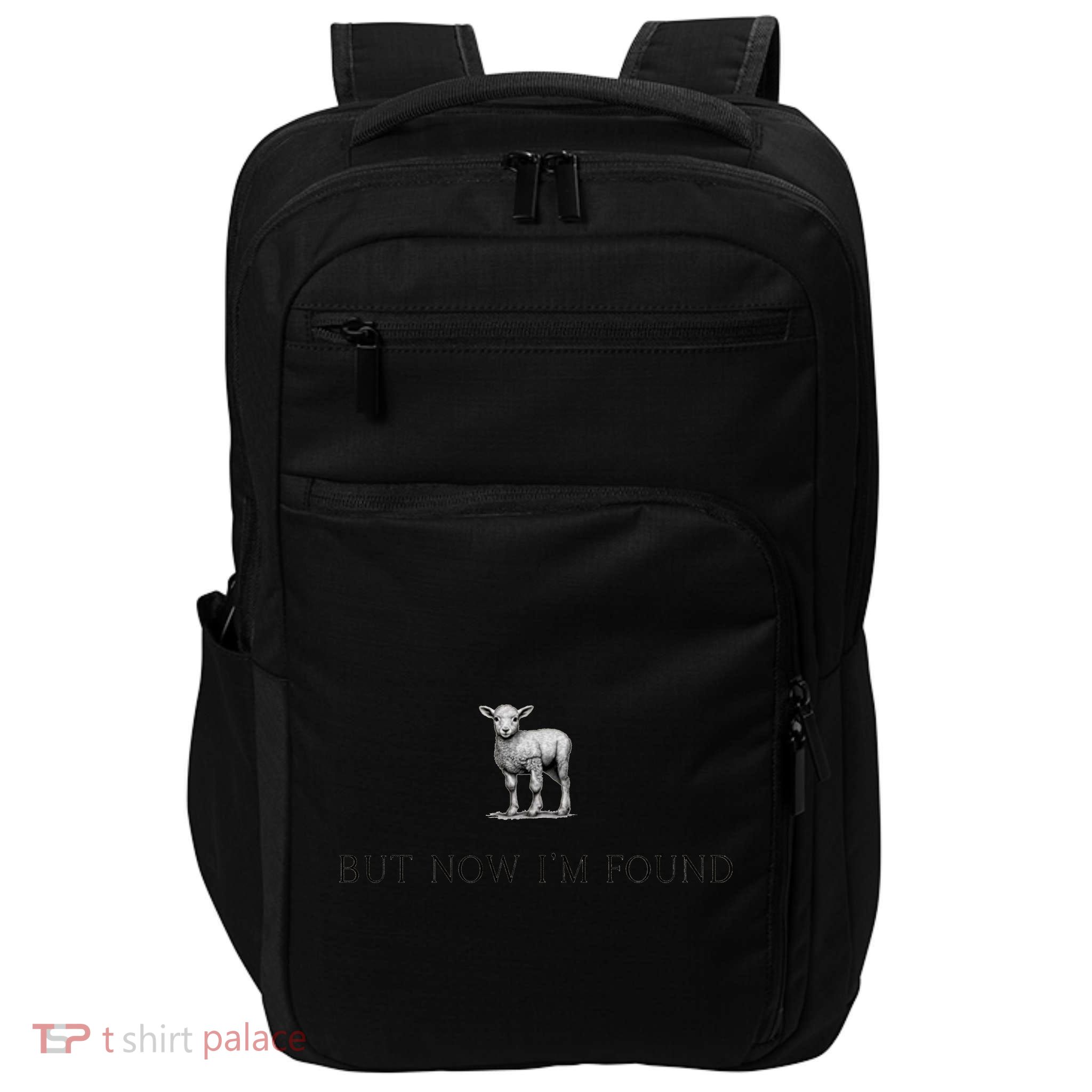 But Now IM Found Christian Impact Tech Backpack