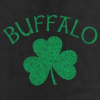 Buffalo Ny Irish Shamrock Distressed Green Print Meaningful Gift Beanie