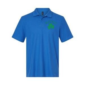 Buffalo Ny Irish Shamrock Distressed Green Print Meaningful Gift Softstyle Adult Sport Polo