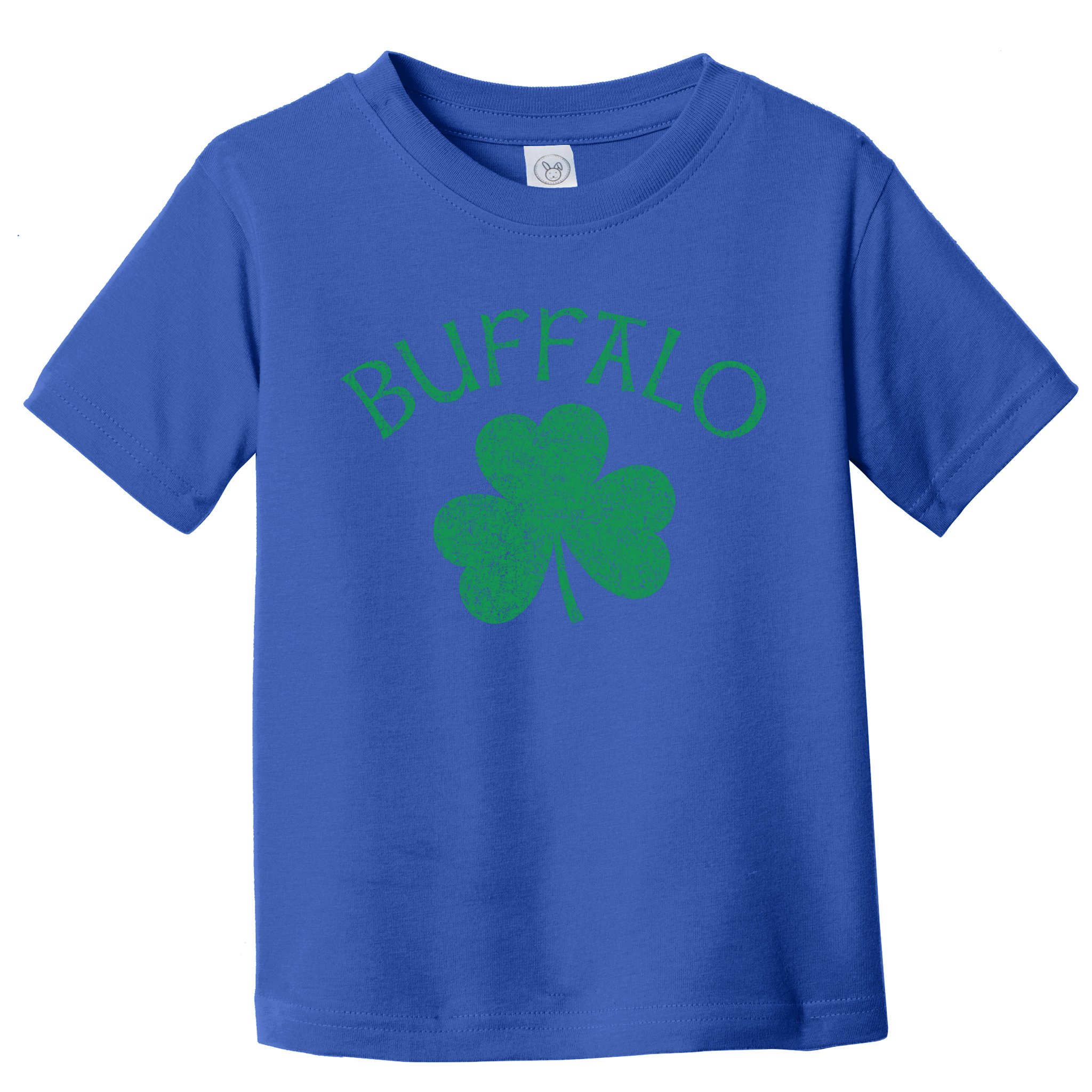 Buffalo Ny Irish Shamrock Distressed Green Print Meaningful Gift Toddler T-Shirt