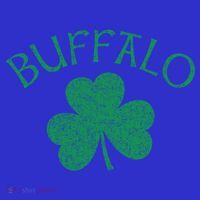 Buffalo Ny Irish Shamrock Distressed Green Print Meaningful Gift Zip Tote Bag