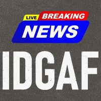 Breaking News I Dont Give A F Uck IDGAF Slang Sarcastic Hot Cotton Canvas Backpack
