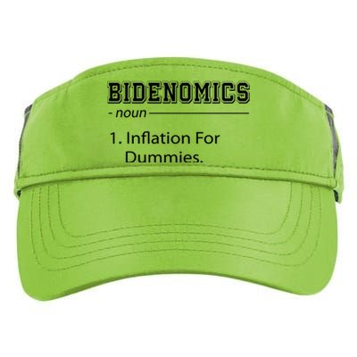 Bidenomics Noun Inflation For Dummies Funny Anti Joe Biden Adult Drive Performance Visor