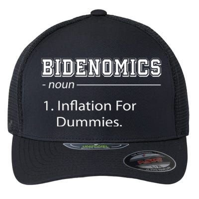 Bidenomics Noun Inflation For Dummies Funny Anti Joe Biden Flexfit Unipanel Trucker Cap