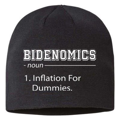 Bidenomics Noun Inflation For Dummies Funny Anti Joe Biden Sustainable Beanie