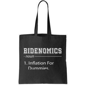 Bidenomics Noun Inflation For Dummies Funny Anti Joe Biden Tote Bag