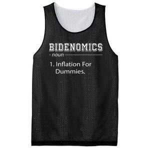 Bidenomics Noun Inflation For Dummies Funny Anti Joe Biden Mesh Reversible Basketball Jersey Tank