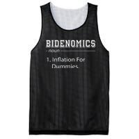 Bidenomics Noun Inflation For Dummies Funny Anti Joe Biden Mesh Reversible Basketball Jersey Tank