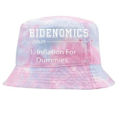 Bidenomics Noun Inflation For Dummies Funny Anti Joe Biden Tie-Dyed Bucket Hat