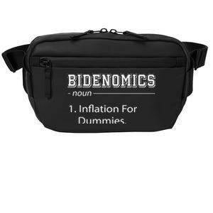 Bidenomics Noun Inflation For Dummies Funny Anti Joe Biden Crossbody Pack