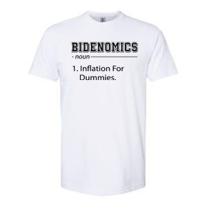 Bidenomics Noun Inflation For Dummies Funny Anti Joe Biden Softstyle CVC T-Shirt