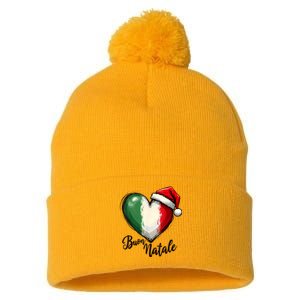 Buon Natale Italian Family Christmas Italy Pride Pom Pom 12in Knit Beanie