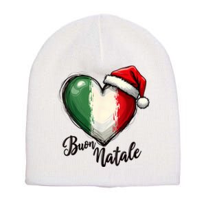 Buon Natale Italian Family Christmas Italy Pride Short Acrylic Beanie