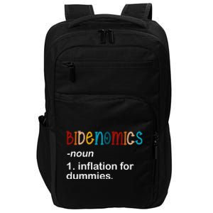 Bidenomics Noun Inflation For Dummies Funny Joe Biden Political Impact Tech Backpack