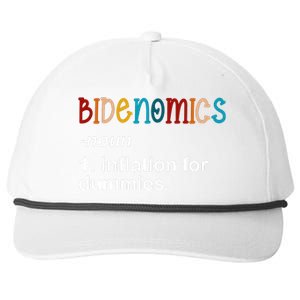 Bidenomics Noun Inflation For Dummies Funny Joe Biden Political Snapback Five-Panel Rope Hat