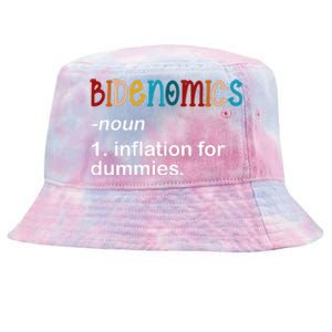 Bidenomics Noun Inflation For Dummies Funny Joe Biden Political Tie-Dyed Bucket Hat