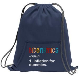 Bidenomics Noun Inflation For Dummies Funny Joe Biden Political Sweatshirt Cinch Pack Bag