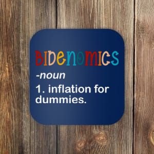 Bidenomics Noun Inflation For Dummies Funny Joe Biden Political Coaster