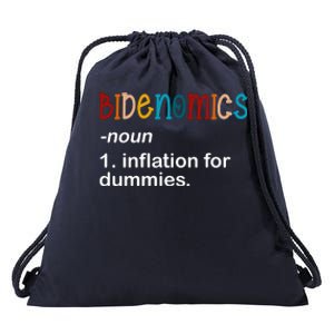 Bidenomics Noun Inflation For Dummies Funny Joe Biden Political Drawstring Bag